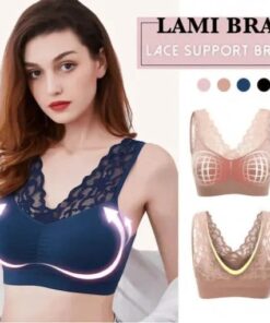 LAMI BRA – Push Up Comfort itin elastinga, kvėpuojanti nėrinių liemenėlė