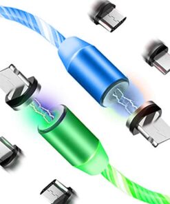 Švytintis LED magnetinis įkrovimo laidas