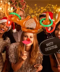 Kalėdinis šiaurinio elnio žiedo metimo žaidimas