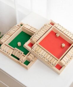 Stalo žaidimas „Shut The Box“.