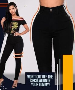 Tobulos formos tamprūs džinsai