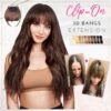 3D Clip-In Bangs plaukų priauginimas