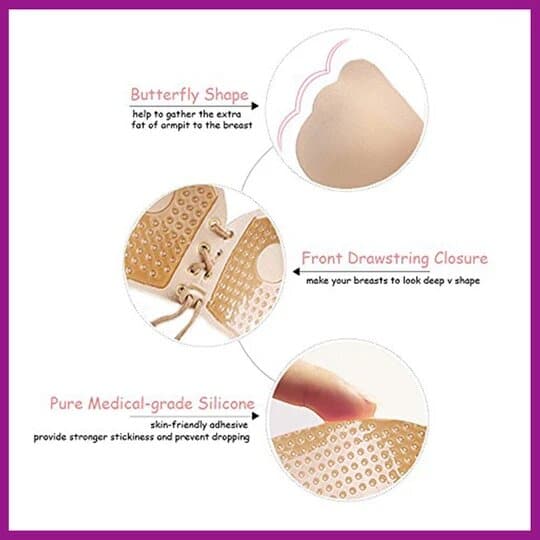 Push Up sutraukiama liemenėlė be petnešėlių - Image 5