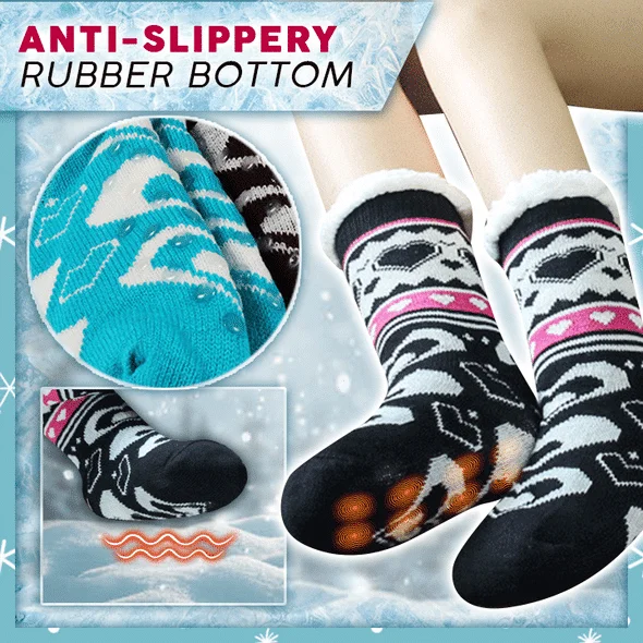 Jaukios termo šlepetės kojinės - Image 5