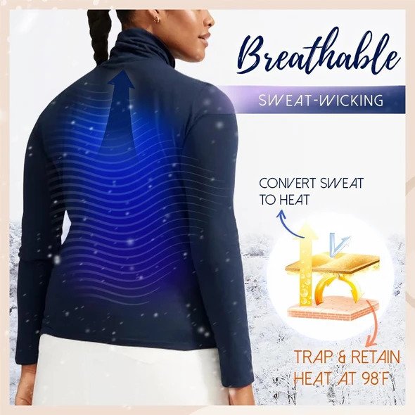 Itin minkštas terminis džemperis vėžlio kaklu - Image 5