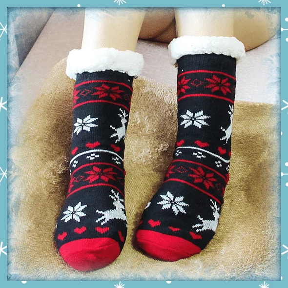 Jaukios termo šlepetės kojinės - Image 7