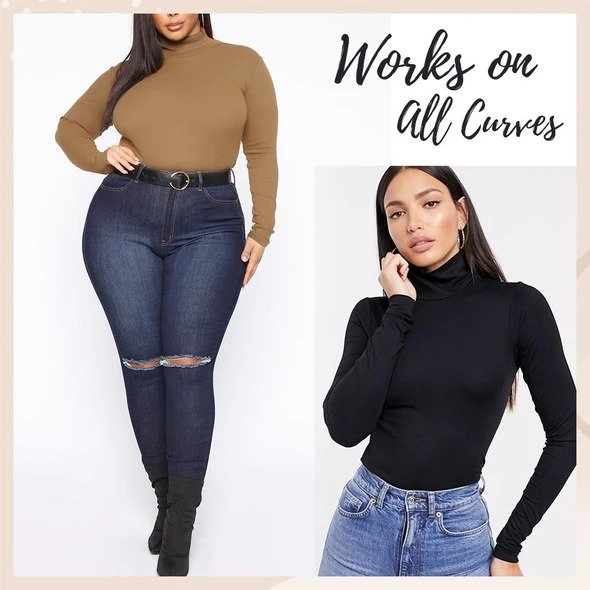 Itin minkštas terminis džemperis vėžlio kaklu - Image 8