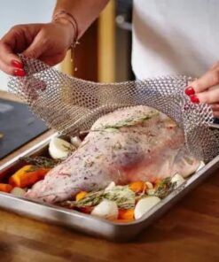 Maisto kokybės nerūdijančio plieno grandininis kepimo dangtelis