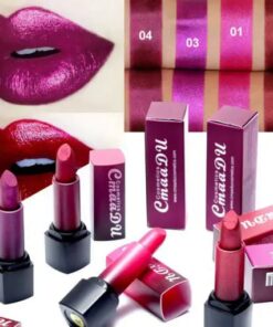 Metaliniai vandeniui atsparūs ilgalaikiai lūpų dažai