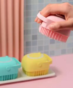 Silikoninis vonios masažo šepetėlis