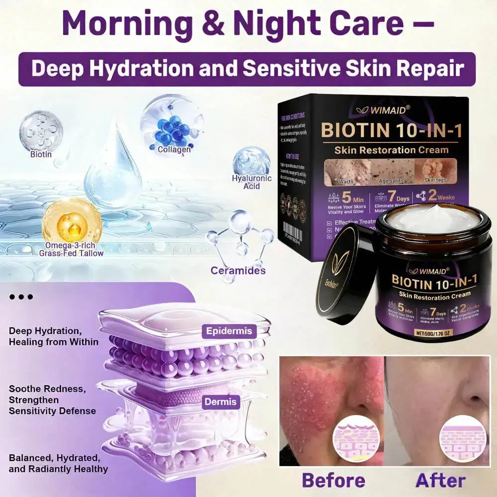 WIMAID® Biotin 10-in-1 odos atstatomasis kremas