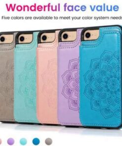 Piniginės kortelės laikiklis Odinis telefono dėklas